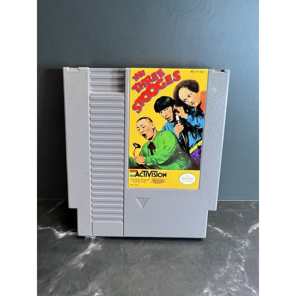 The Three Stooges (Nintendo NES, 1989) AUTHENTIC Cartridge Only